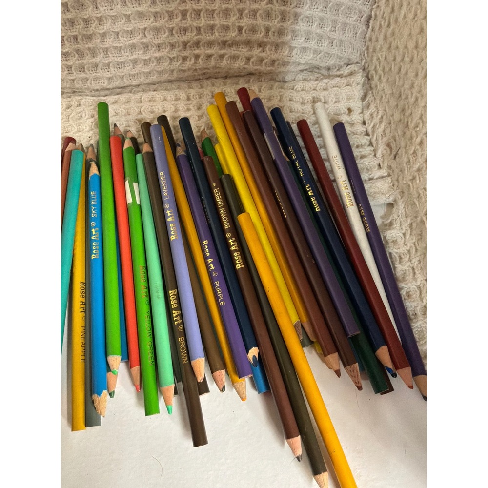 Artistic Unisex Rose Art Colored Pencils Large Lot Multicolor